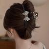 Translucent Acrylic Bow Claw Hair Clip - Stylish and Gentle Accessory for Women
