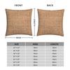 Jute Sack Burlap Square Pillowcase Polyester Linen Velvet Creative Zip Decorative Throw Pillow Case Car Cushion Cover 45X45