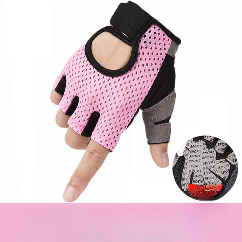 Half Finger Gloves for Men and Women Outdoor Mountaineering Thin Breathable Mesh Shock Absorbing and Sun Protection Training Cycling Gloves