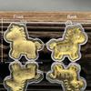 2026 Zodiac Horse Keychain, Imitation Gold Foil Lucky Wealth Phone Chain Lanyard, New Year Souvenir Gift