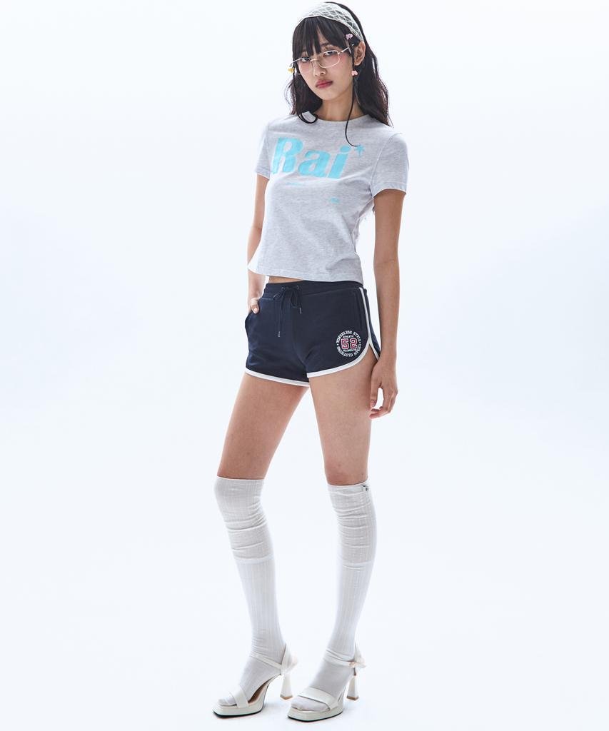 RAIMENT (W) Women'S Circle Athleisure Dolphin Shorts_Navy