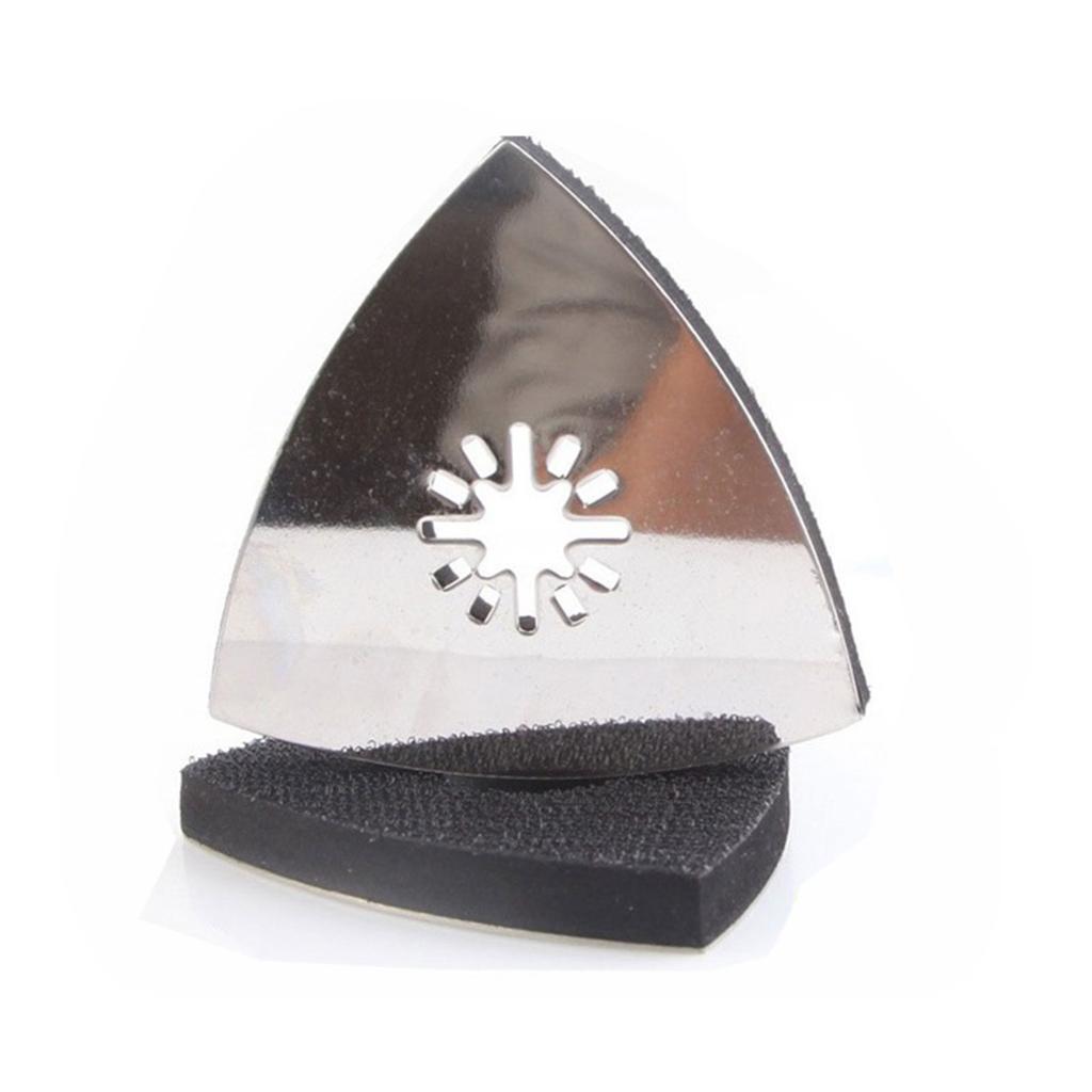 5 Pcs Triangular Black Sanding Disc Oscillating Multi-tool Hook and Loop Sanding Pads Fit for Most Quick Release Systems