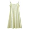 Sancai 'Green Shade Quiet Grass' New Chinese Style Jacquard Cami Maxi Dress