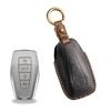 The new retro key cover is suitable for Geely Emgrand Binrui car hand-stitched leather key case ring.