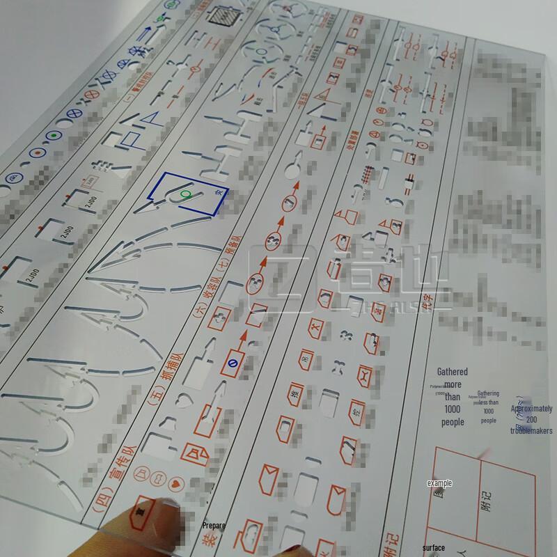 Zheye Tactical Plotting and Drafting Templates