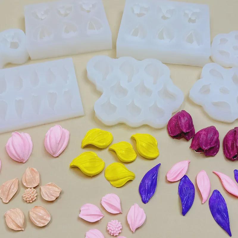 

Силиконовая форма Gesang Flower & Tulip Leaf для мыла и украшения тортов своими руками
