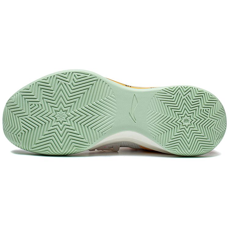 LiNing Blade 3 Team Assassin Shock Absorbing Non-Slip Wear-Resistant Low-Top Basketball Shoes Men Sneaker Off-White Cream-Yellow ABAT075-1