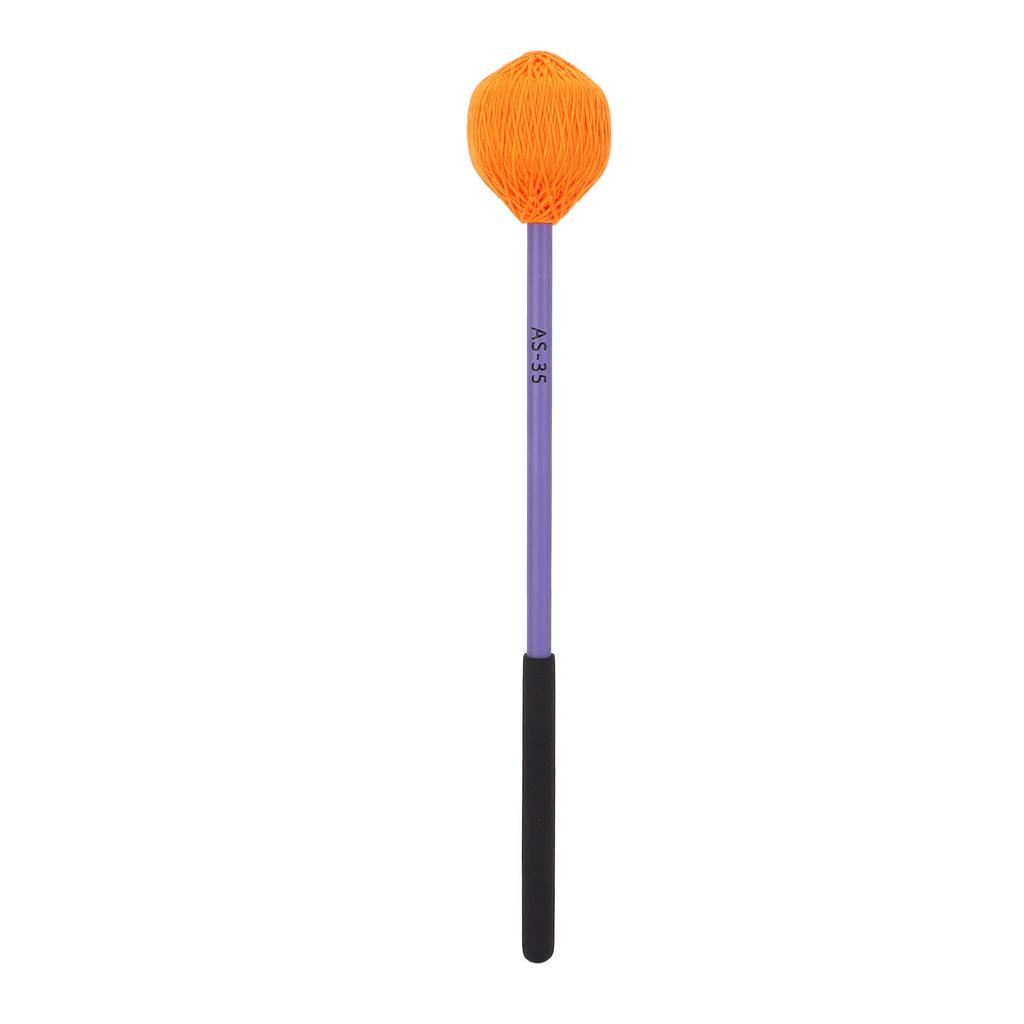 Marimba Mallet Nylon Yarn Head Polyoxymethylene Fiber Handle Medium Hard Mallet for Bass Percussion Instruments