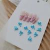 10Pcs Bow Tie Alloy Colourful 3D Hollow Out Nail Charms Manicure Art Decoration Diy Materials Accessories Gift