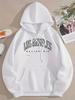 Hooded sweater loose design top letter print jacket sweater loose