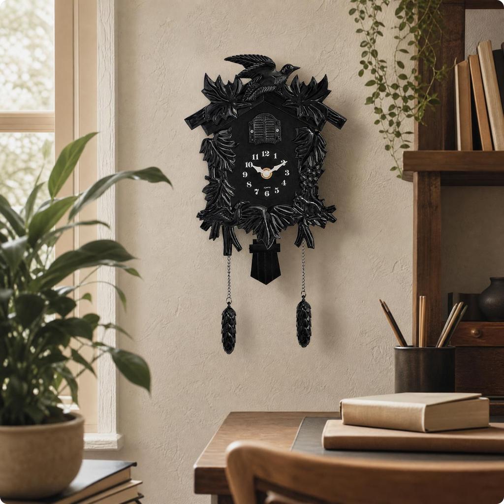 T52 Single-Sided Decorative Wall Clock Sweep Movement for Hallway, Office