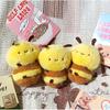 Adorable Bee Plush Doll With Keychain Pendant 4 Inch Claw Machine Prize Children Toys Gift For Birthday