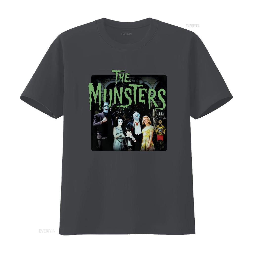 50 Years Munsters The 1313 Classic TV Show Mens Regular Fit T Shirt Vintage Washed Breathable Soft Homme Unisex Graphic