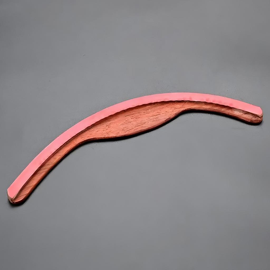 Akustikgitarre Armlehne Handschutz Handauflage Selbstklebend Folk- und Klassikgitarre Handauflage [Rotes Rosenholz, Ebenholz] Modell B