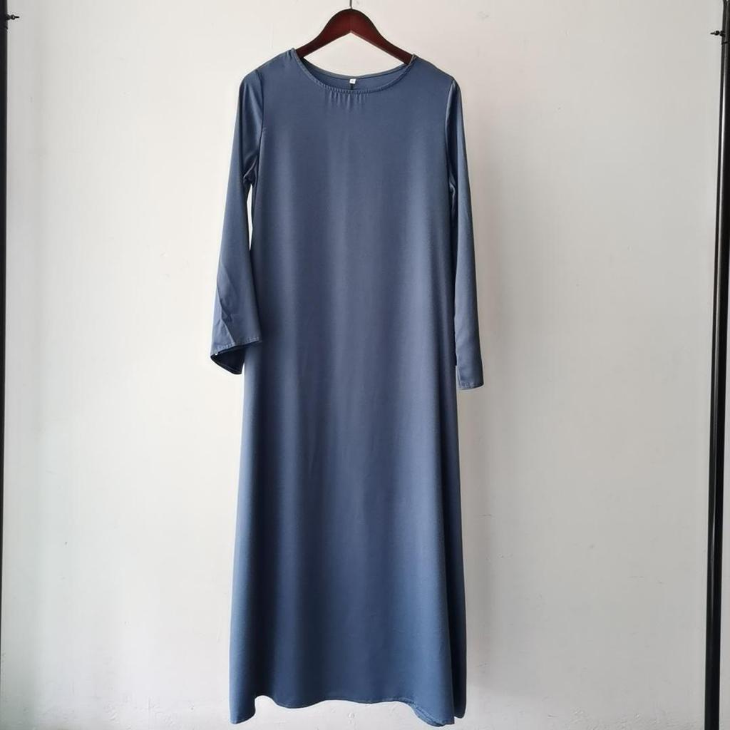 Yiduo Duo Round Neck Flared Sleeve Muslim Fashion Dress 21512#