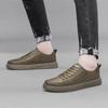 Fashion New Mens Breathable Casual Leather Board Shoes Genuine Leather Outdoor Antiskid Walking Shoes Flat Designer Lace-Up Oxford Shoes