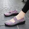 Versatile new handwoven shoes hollow breathable women's shoes flat bottom loose casual shoes fashion