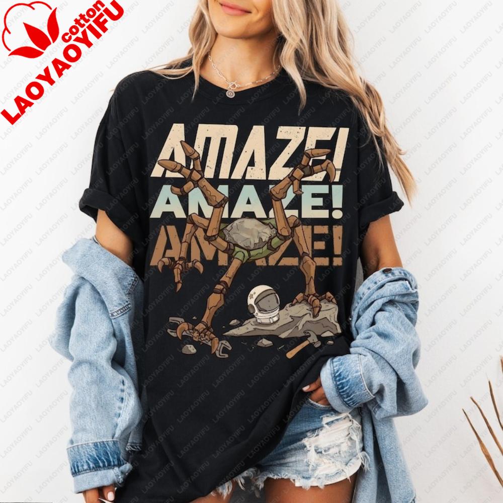 Rocky Amaze Amaze Amaze Shirt Hail Mary Book Inspired Tee Scifi Reader Gift Tshirt Latest Trendy Style Unisex Unisex Cotton Tops