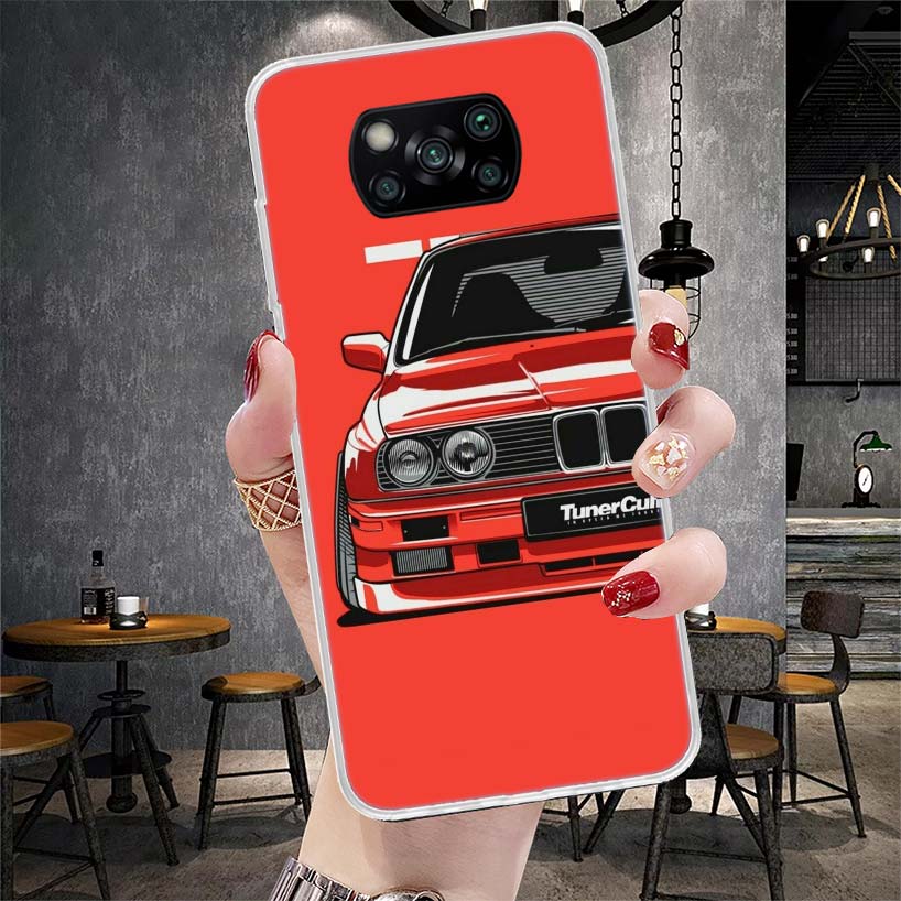 Japan JDM Sports Cars Comic Soft Phone Case For Xiaomi Redmi 15C 15 13C 13 Poco X5 X6 X7 F7 Ultra M7 12C 12 10 10C 9C 9A 9T 9 Fu