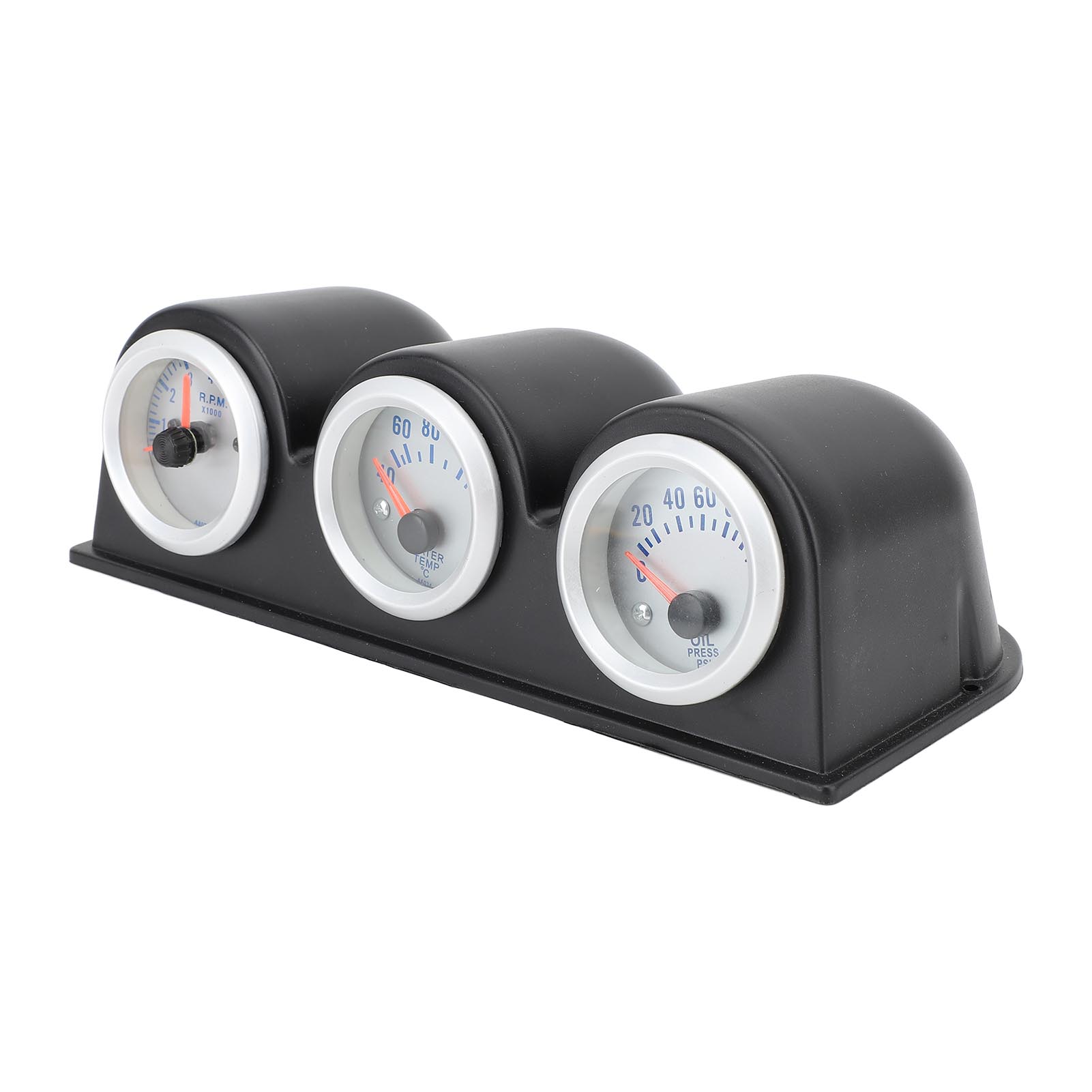 

3 in 1 Car Gauge Meter Water Temperature Tachometer Oil Pressure Instrument Panel for 4 6 8 Cylinder Gasoline Vehicle