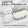 Creative Travel Soap Box with Lid Seal Draining Portable Small Soap Case Holder for Soap Storage and Bathroom Organizer