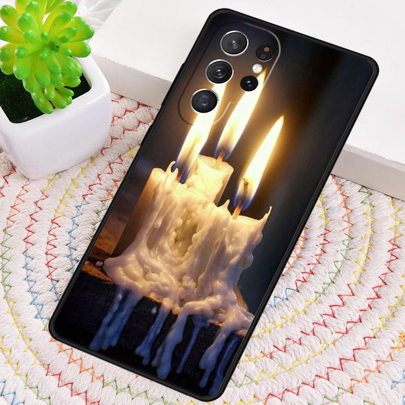 Candle Phone Case for Samsung Galaxy Note 10 Pro S26 Ultra S23 S24 FE S25 S21 S22 PLUS Shockproof Cove