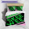 3pcs Custom Name Alpha Kappa Alpha logo Bedding Set Duvet Cover Closure Includes 1 Duvet Cover & 2 Pillowcases for All Seasons Bedroom Decor