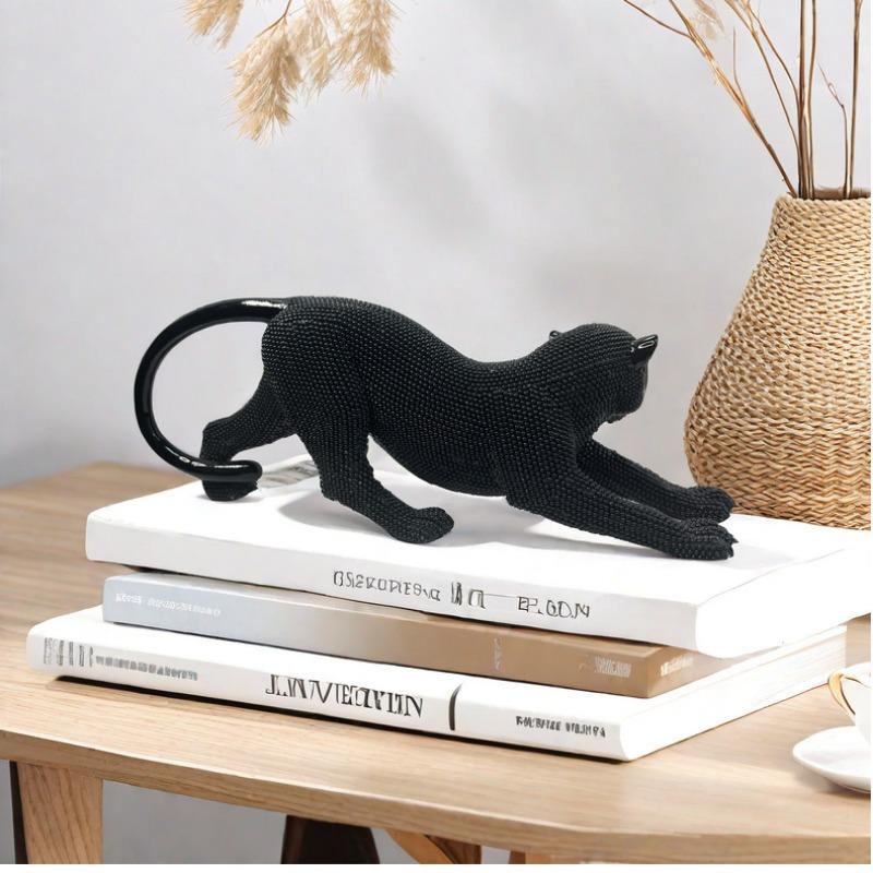 European Leopard Resin Handicrafts, Home Furnishings, Living Rooms, TV Cabinets, Exhibition Halls, Desktop Decorations, Gifts