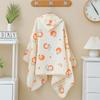 Infant Hooded Towel Gauze-Cotton Breathable Bathrobe Print Summer Sun-proof Cloak Bath Towel Gender Neutral Soft Towel