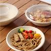 COFLYEE Disposable Pulp Round Bowl & Lid Set