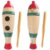 HAMILO Wooden Guiro, Percussion Instrument, Music, Concert, Folk Instrument, Set of 2