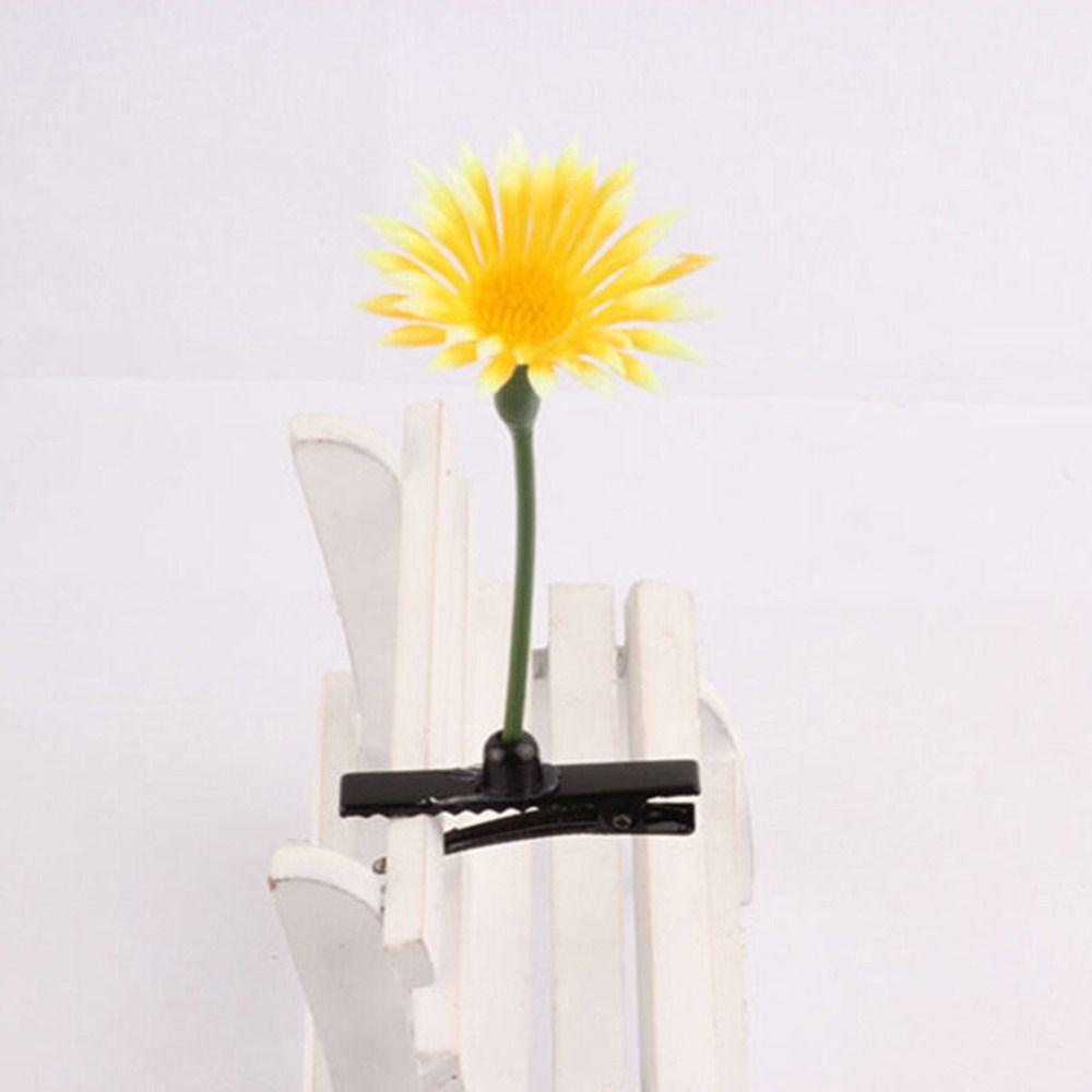 1Pair Cherry Bean Sprout Hair Clip Simulation Cartoon Duckbill Clips Flower Plant Hairpins Daily
