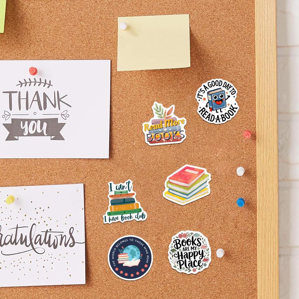 50pcs Waterproof PVC Cartoon Book & Notebook Decoration Stickers