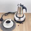 EU-kontakt Rostfritt Stål Mokabryggare & Elektrisk Värmeplatta Kaffekit