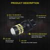 2X 3457 3057 3157 White LED Brake Tail Back Up Light Side Marker Signal Bulbs