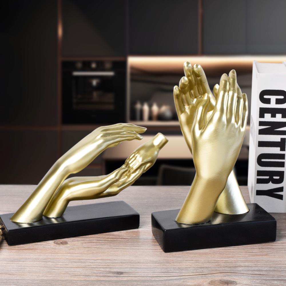 Contemporary Abstract Resin Art Table Ornament