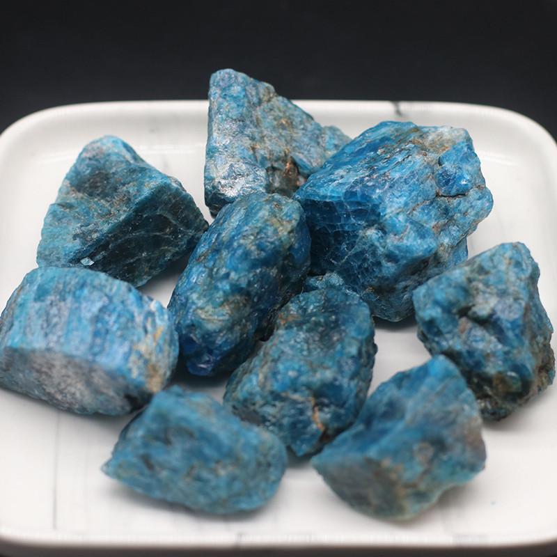 Collection Apatite Natural Blue Gemstone Mineral Specimens Rock Decorate Gift