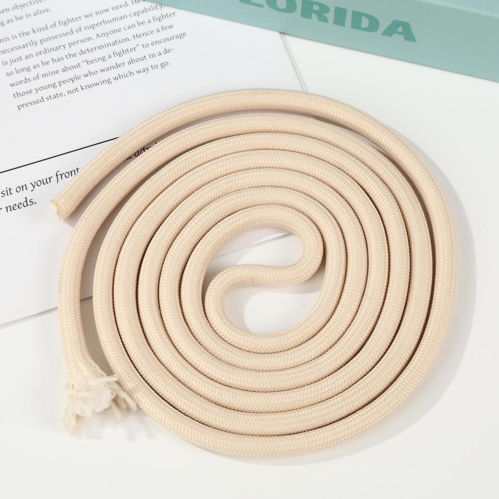 7MM Wear-Resistant Color Polyester Core-Spun Chinese Knot Braiding Rope for Handmade DIY Bag and Hanging Rope Projects.