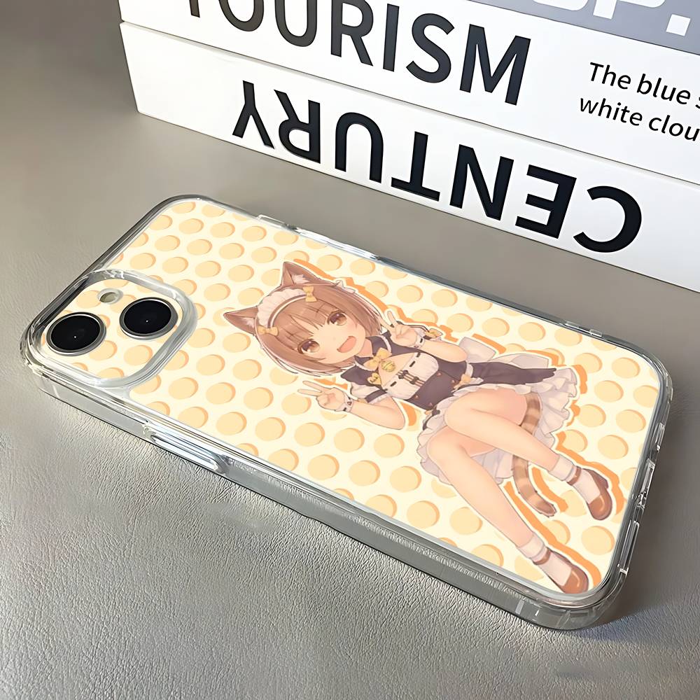 Spiel N-Nekopara Handyhülle Für iPhone 16,15,14,13,12,11 Pro,Max,Plus,X,XS,XR,SE,Mini Transparent Silikon Weich