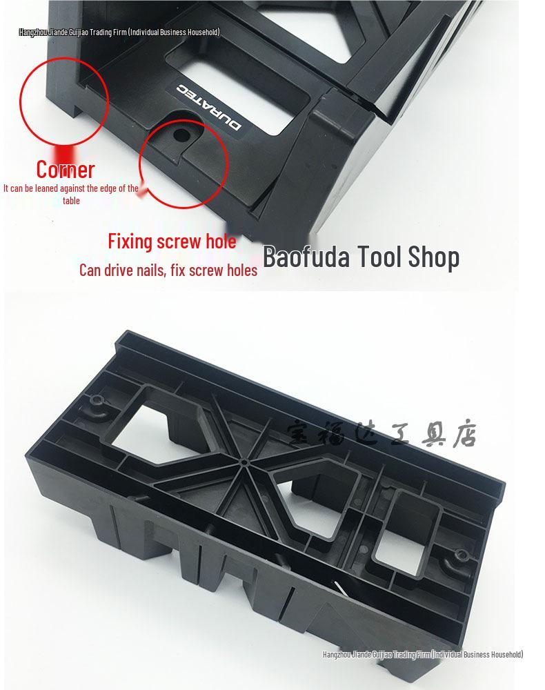 DURA 45°/90° Miter Gauge Back Saw Clamp for Woodworking & Baseboard Miters