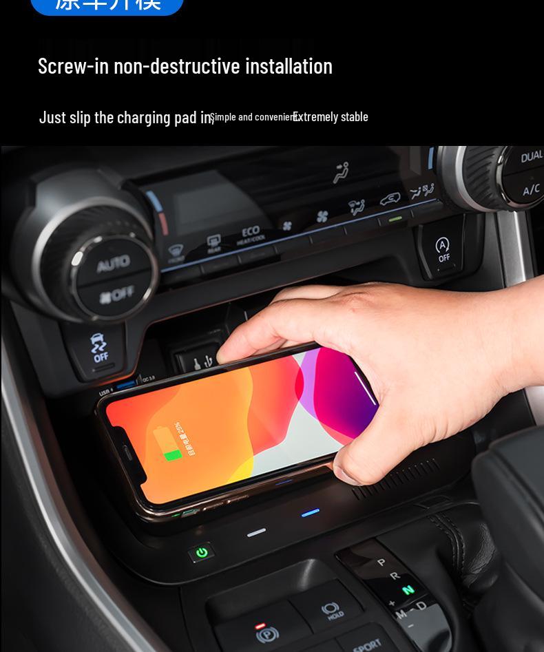 Wireless Fast Charging Plug-In for 20-23 Toyota RAV4/Wilanda Console Modification