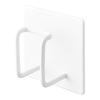 Yamazaki Jitsugyo Magnetic Bathroom Shower Hose Hook White W7.5 X D3.8 X H7.5cm Tower Shower Hose Does Not Touch the Floor Hose Hook Magnetic Hook