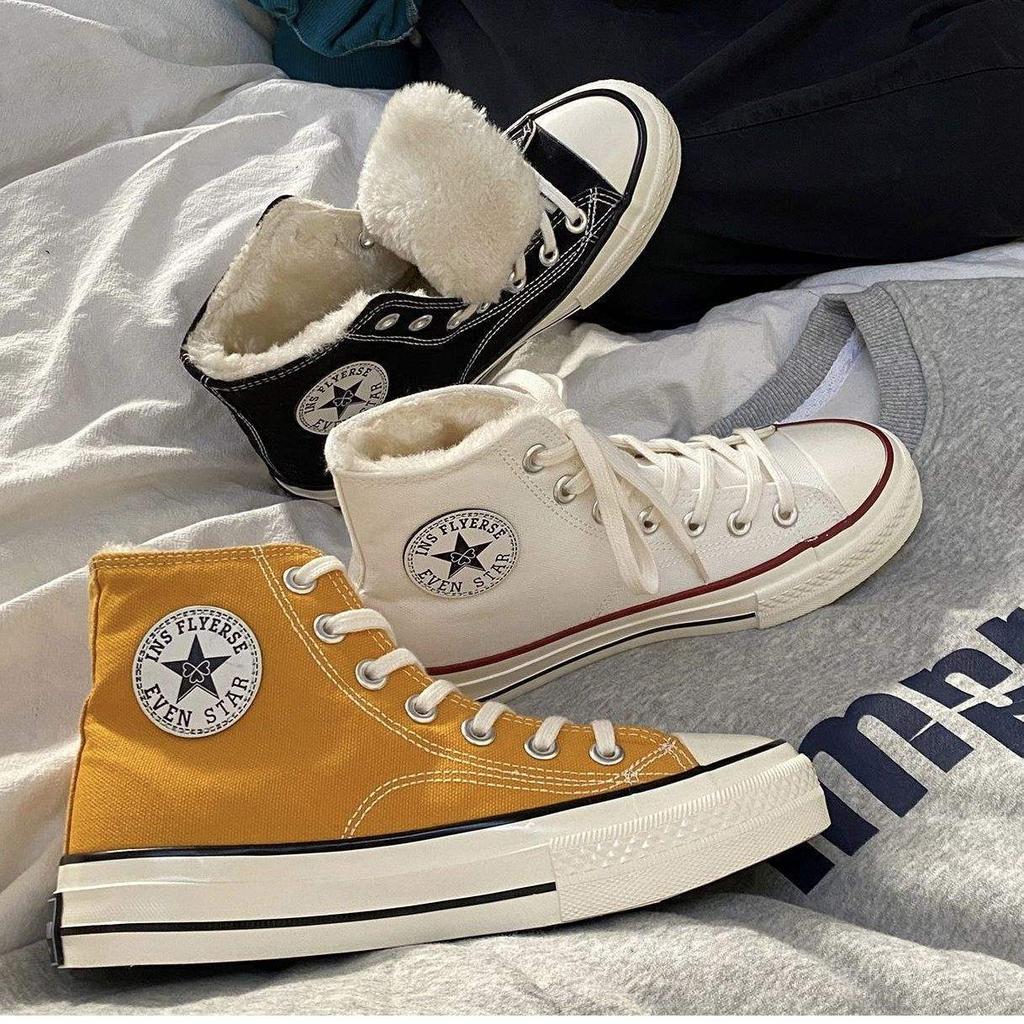 Niche Shoes Children's Winter Velvet Canvas Shoes 2025 Autumn and Winter New Students Korean Version Warm and Thickened Two Cotton Shoes