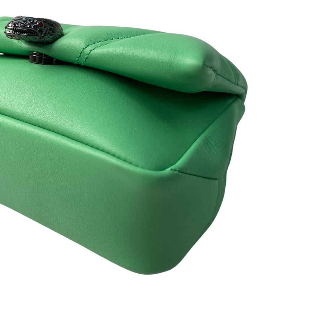 Used BVLGARIShoulder Bag green leather Women