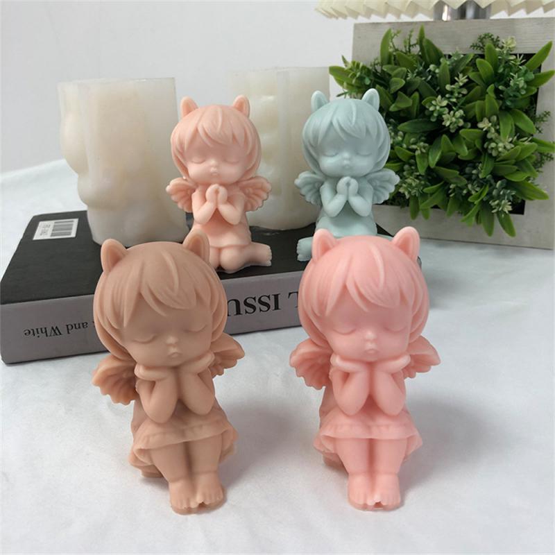 Candle Jar No Odor Health And Safety Creative Angel Girl Jewelry Silicone Mold Non-toxic Harmless Silicone Candle Mold
