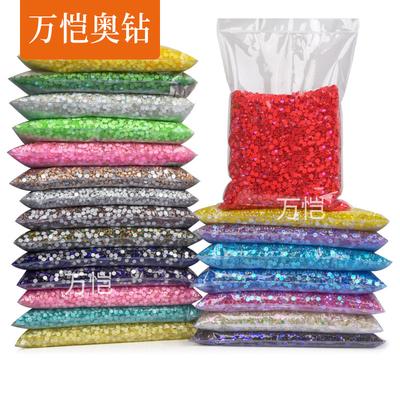 P293-350 Glass Flat Bottom Drill Large Packaging, Macaron Series Luminous Diy Mobile Phone Case Nail Drill Accessories