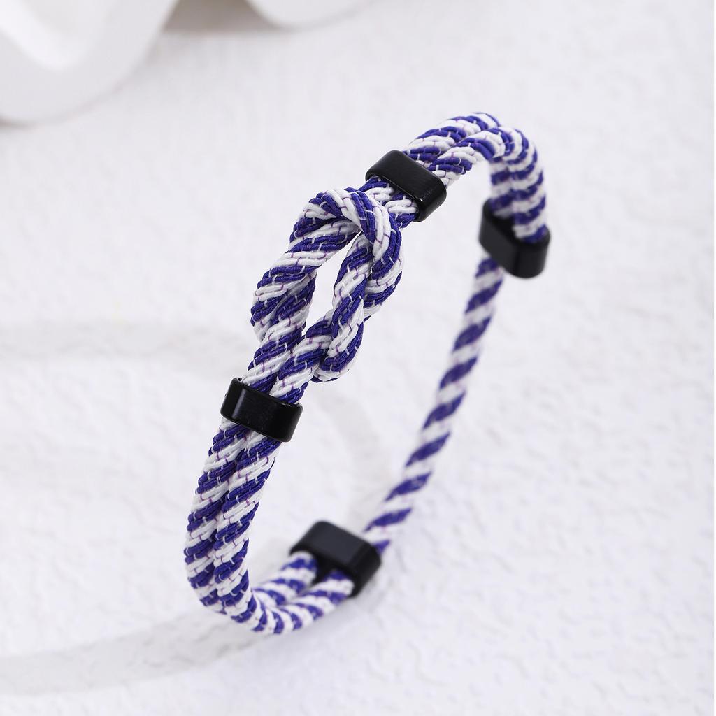 Handmade Milan Rope Adjustable Men Bracelet with Knot Design
