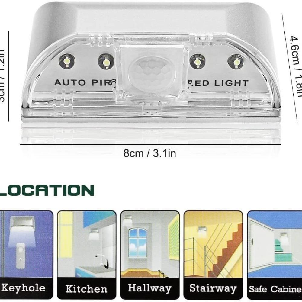 Auto Sensor Motion Detector Light 4 LED Lamp Cabinet Lights High Quality Sensor Lamp