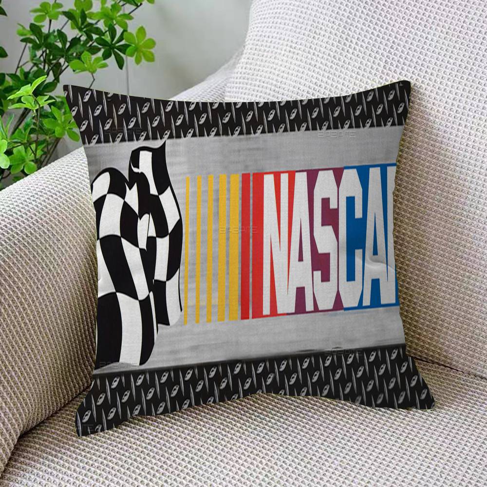 N-NASCARS Racing Car Cushion Cover Inches Farmhouse Decor Home Throw Pillow Covers For Couch Decorations