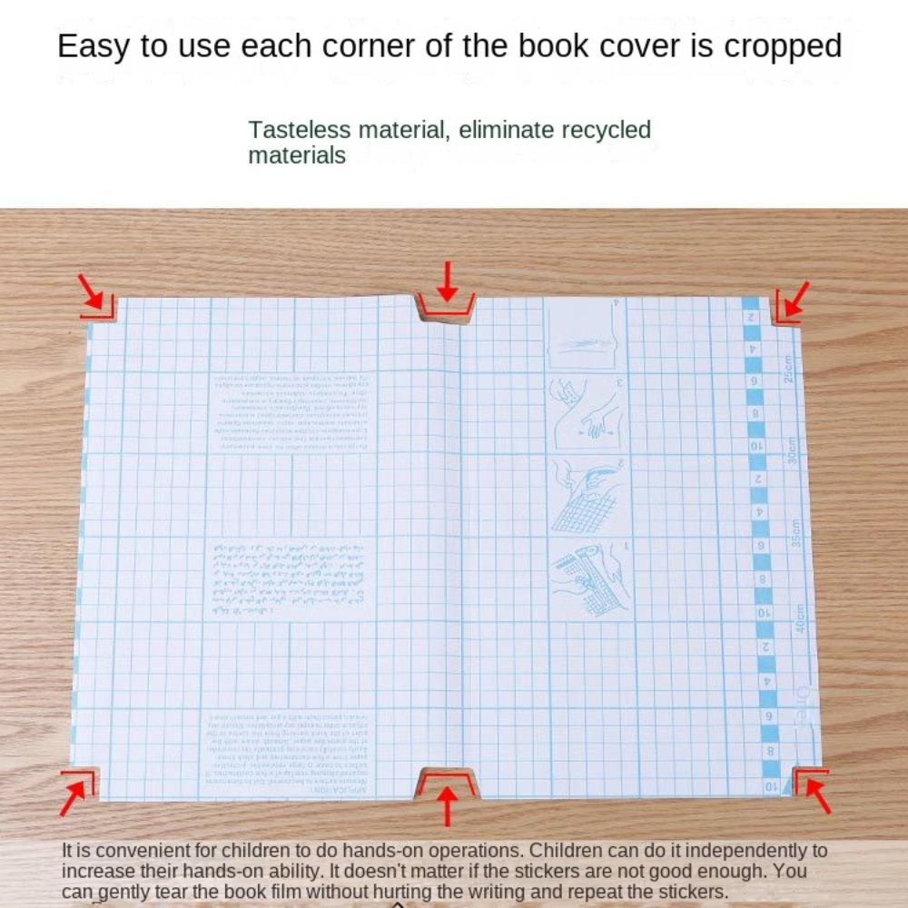 10 Sheets A4 Clear Book Wrap Transparent Notebook Protector Wrap Book Protector Cover  Book
